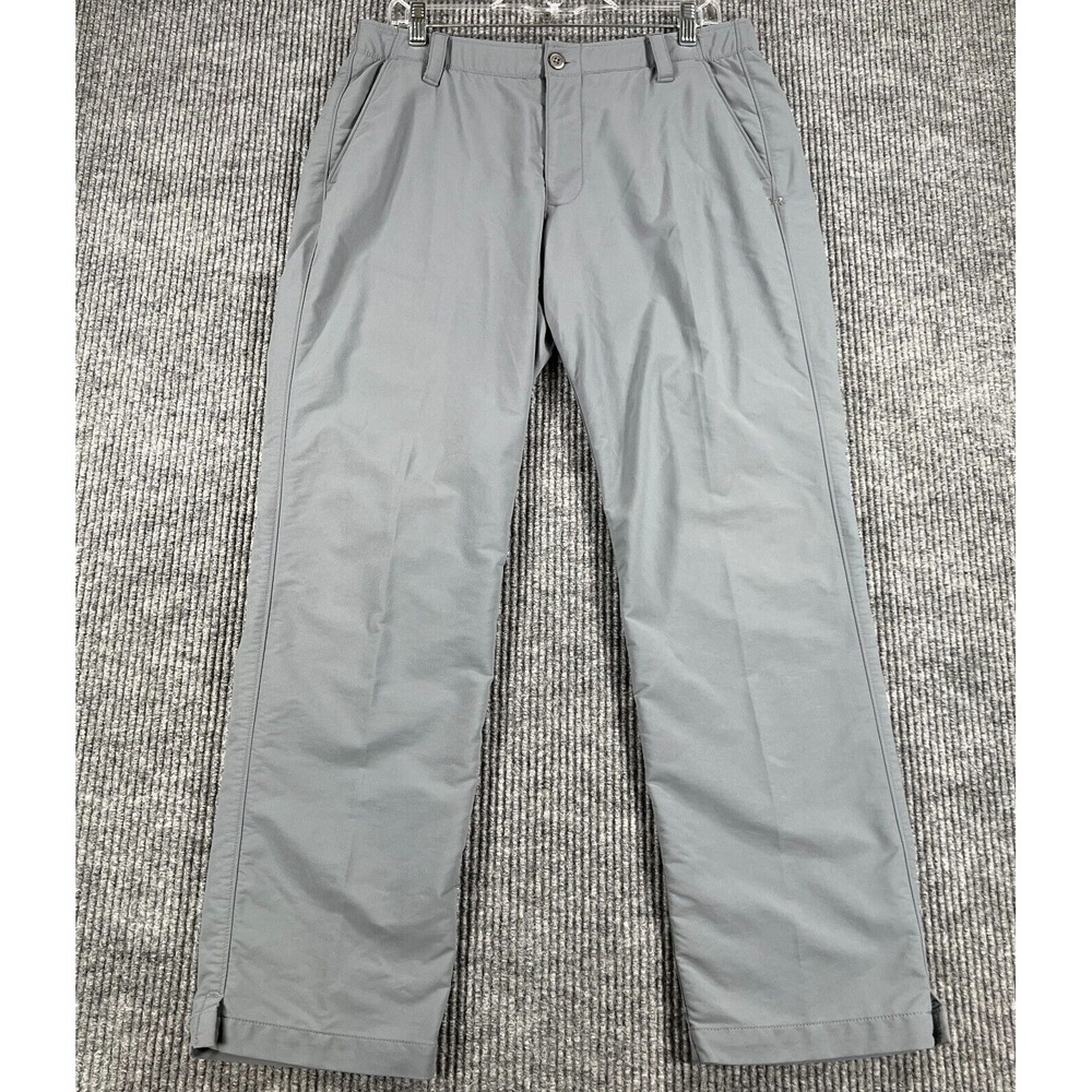 Under Armour Pants Mens 34x30 Gray Chino Golf‎ Outdoor Casual Lightweight